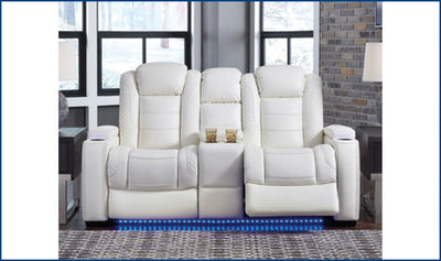 Adonia Power Reclining Loveseat-Loveseats-Leahyco