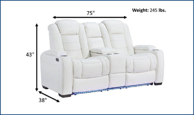 Adonia Power Reclining Set-Living Room Sets-Leahyco