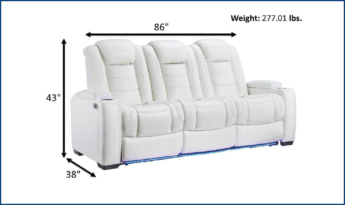 Adonia Power Reclining Set-Living Room Sets-Leahyco