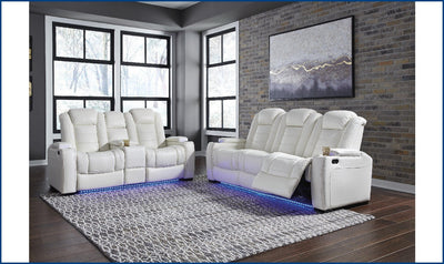 Adonia Power Reclining Set-Living Room Sets-Leahyco