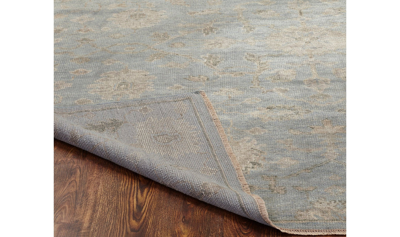 Airy Blue - Hand Knotted-Rugs-Leahyco