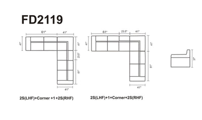 Albert Sectional Sofa-Sectional Sofas-Leahyco