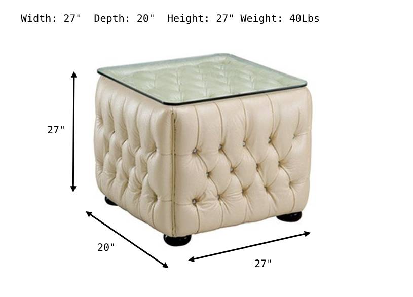 Alessandra End Table-End Tables-Leahyco