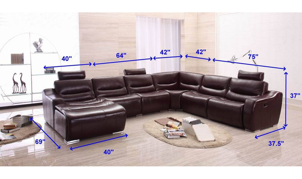 Alonzo Sectional with Recliner-Sectional Sofas-Leahyco