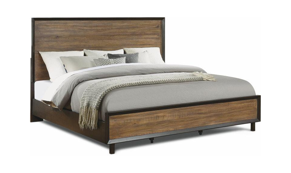 Alpine Bed-Beds-LeahycoFlexsteel Alpine Panel Bed in Brown-jennifer furniture