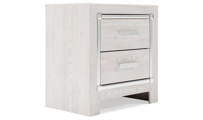 Altyra Two Drawer Night Stand-Nightstands-Leahyco