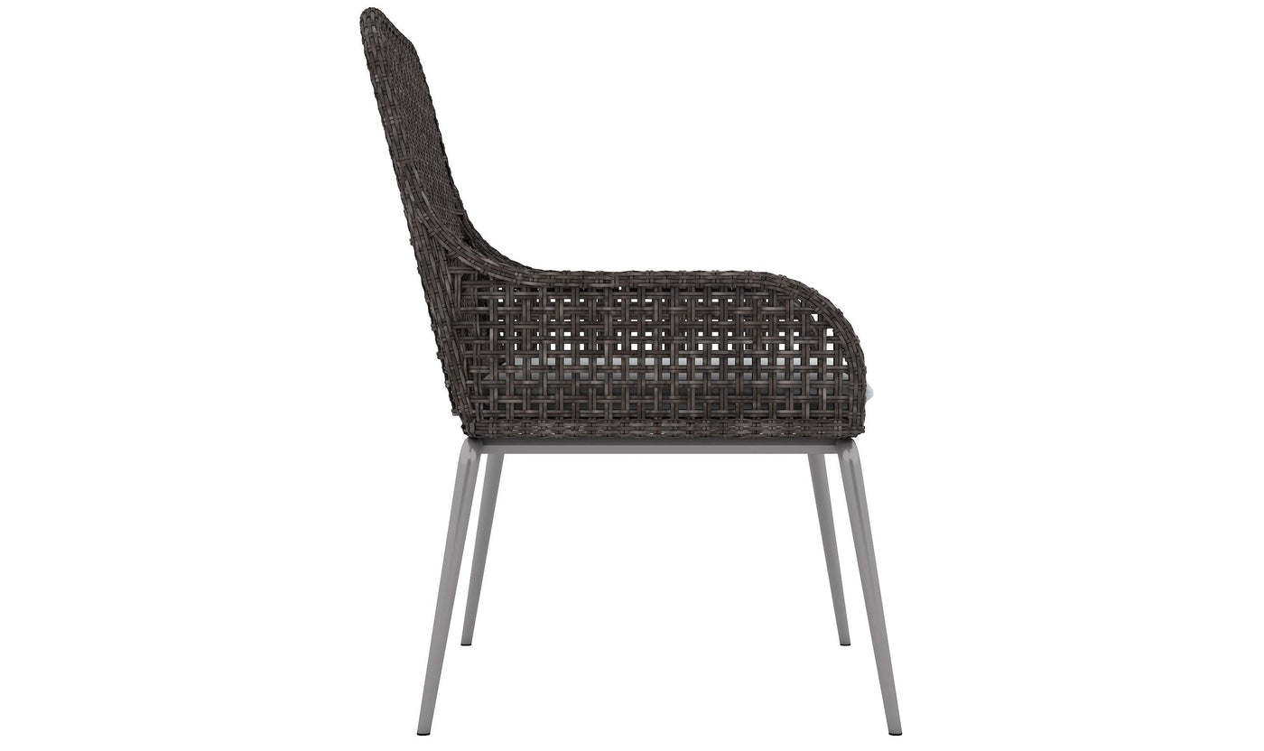 Antilles Wicker Arm Chair-Outdoor Chairs-Leahyco