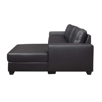 Aqa Black Sectional-Sectional Sofas-Leahyco