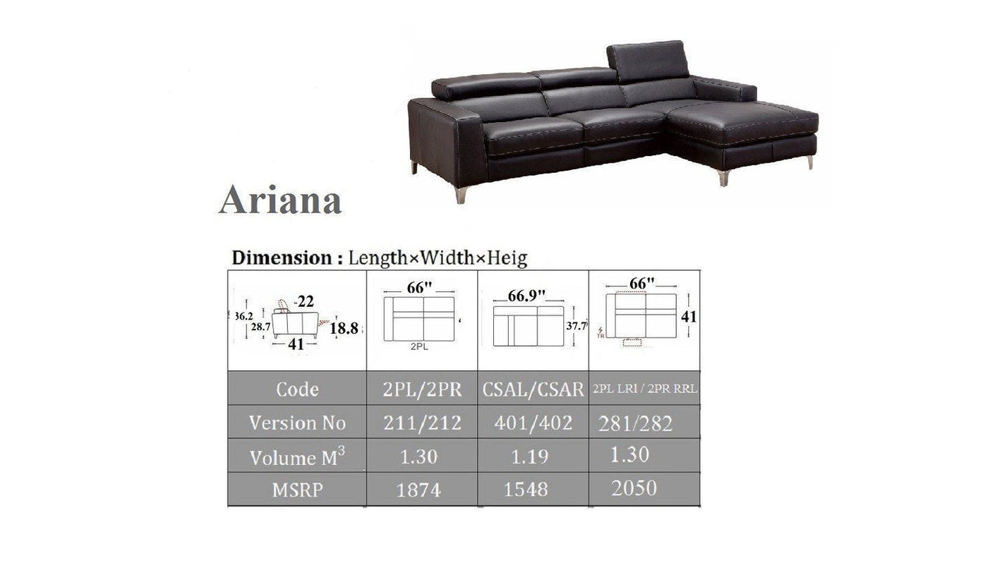 Ariana Sectional Sofa-Sectional Sofas-Leahyco