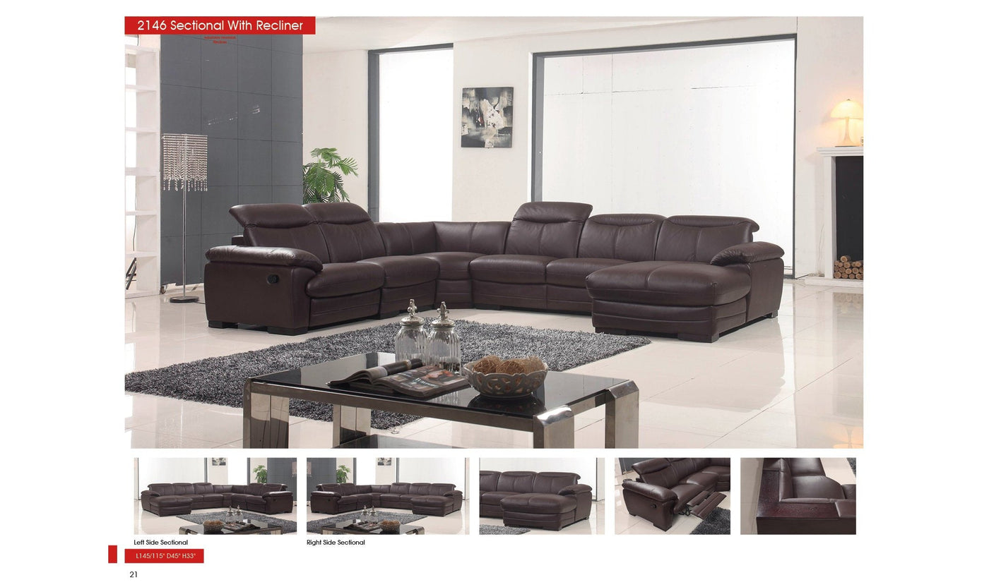 Arjun Sectional with Recliner-Sectional Sofas-Leahyco