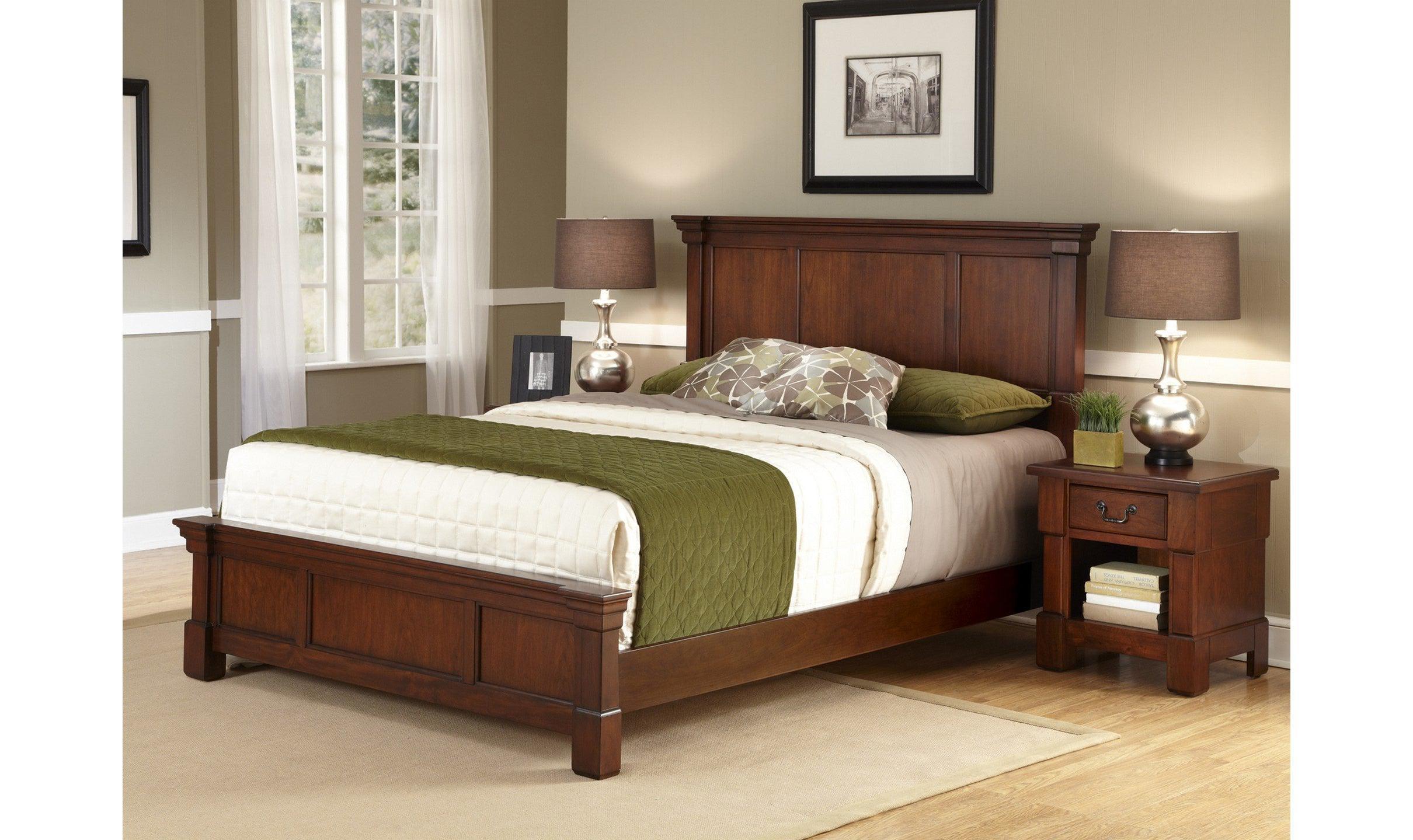 Aspen King Bed and Nightstand by homestyles-Bedroom Sets-Leahyco