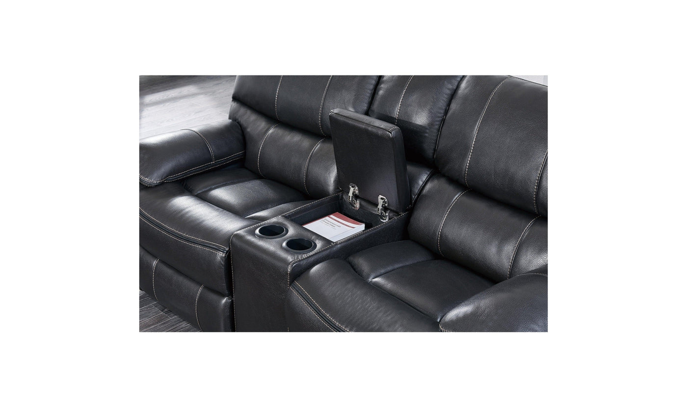 August Console Reclining Loveseat-Loveseats-Leahyco