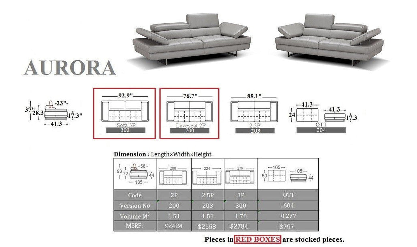 Aurora Loveseat-Loveseats-Leahyco