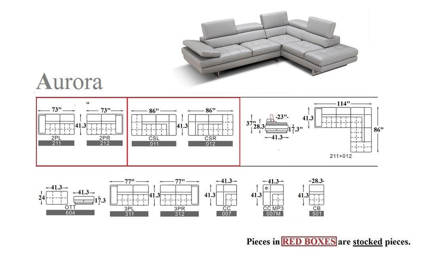 Aurora Sectional Sofa-Sectional Sofas-Leahyco