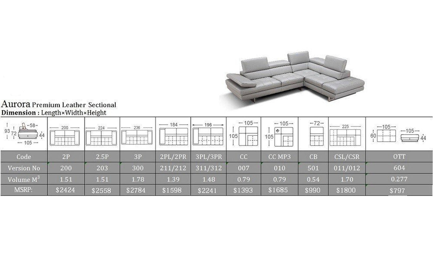 Aurora Sectional Sofa-Sectional Sofas-Leahyco