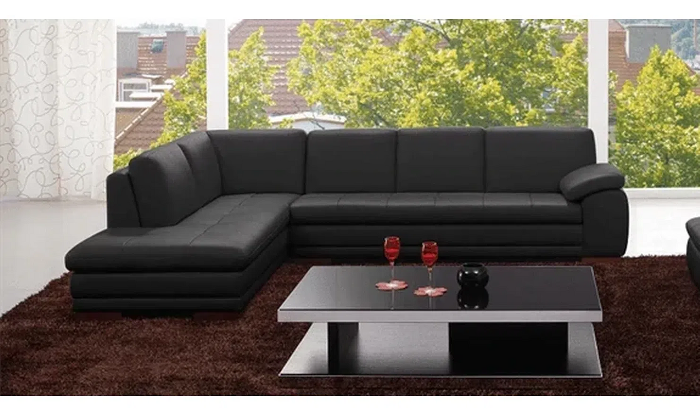 Ava Italian Leather Sectional Sofa-Sectional Sofas-Leahyco