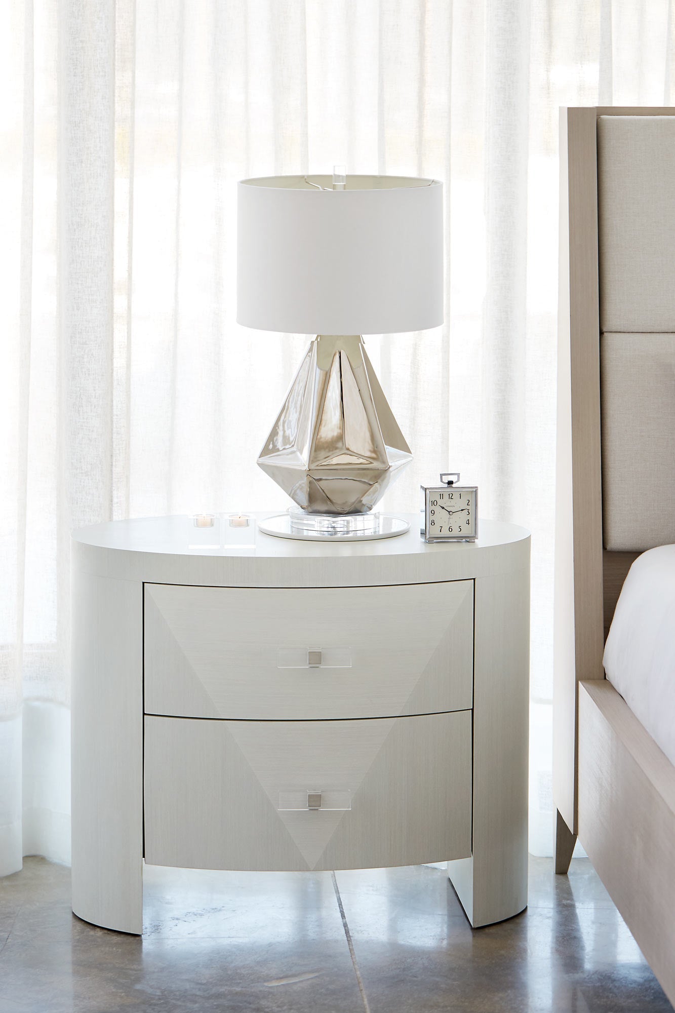 Axiom Oval Nightstand-Nightstands-Leahyco