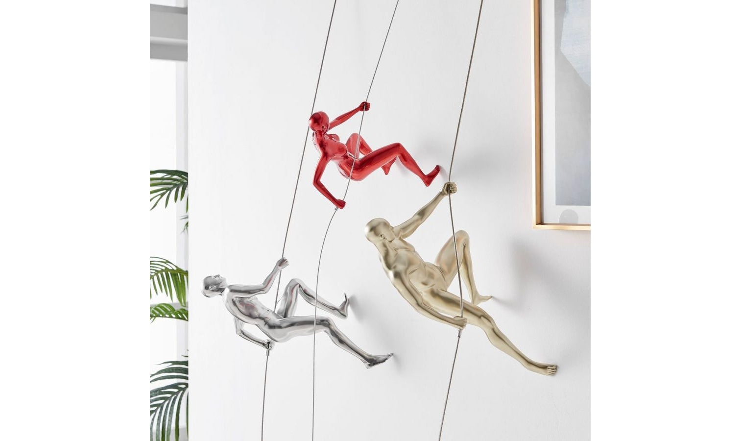 Modern Wall Sculpture Climbing Set