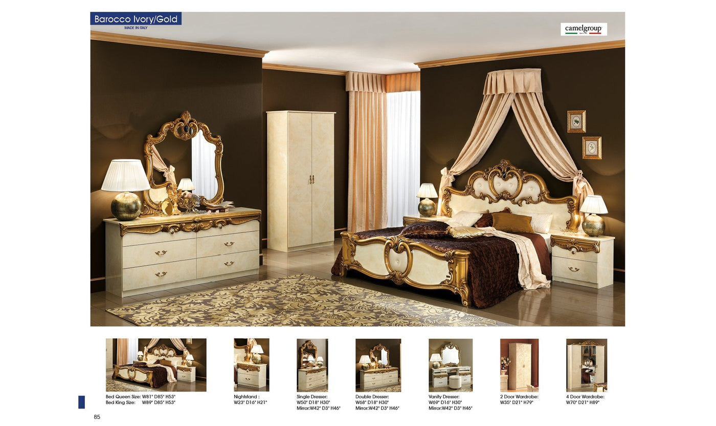 Barocco Wardrobe-Wardrobes-Leahyco