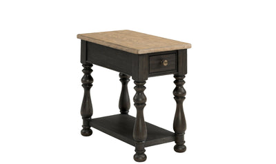 Barrington Two Tone Chairside Table-End Tables-Leahyco