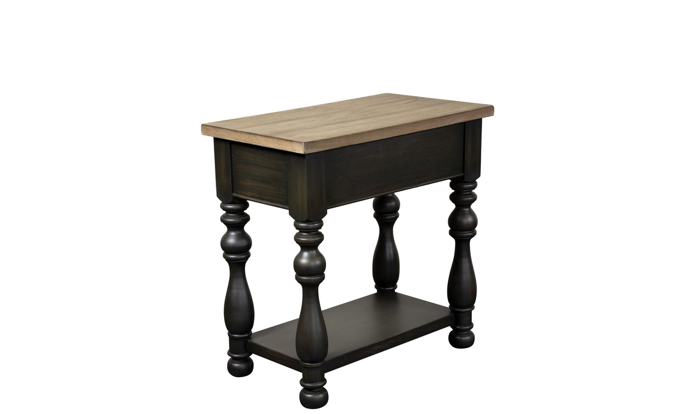 Barrington Two Tone Chairside Table-End Tables-Leahyco