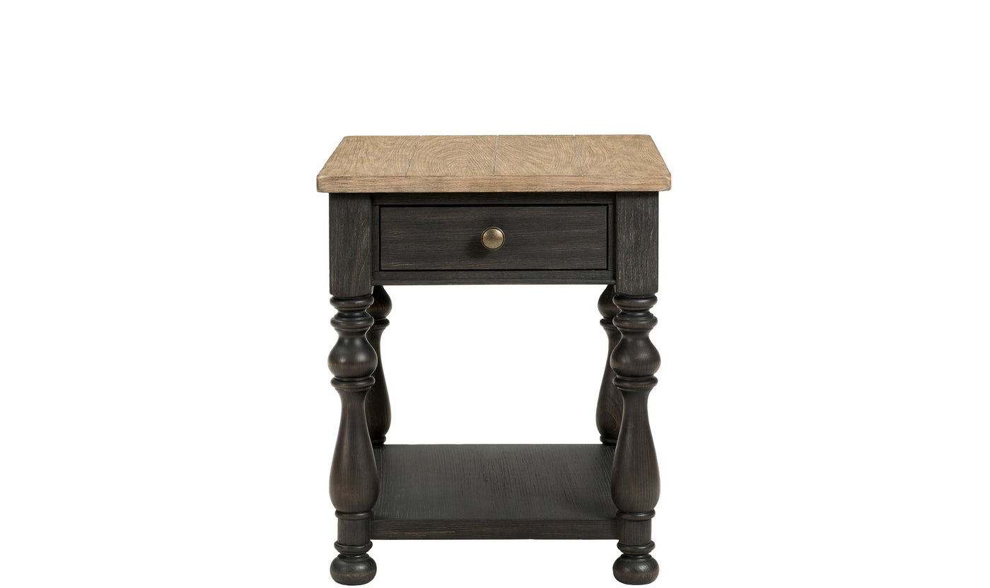 Barrington Two Tone End Table-End Tables-Leahyco