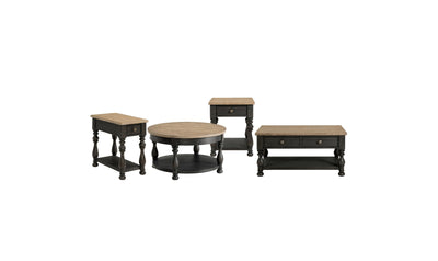 Barrington Two Tone End Table-End Tables-Leahyco