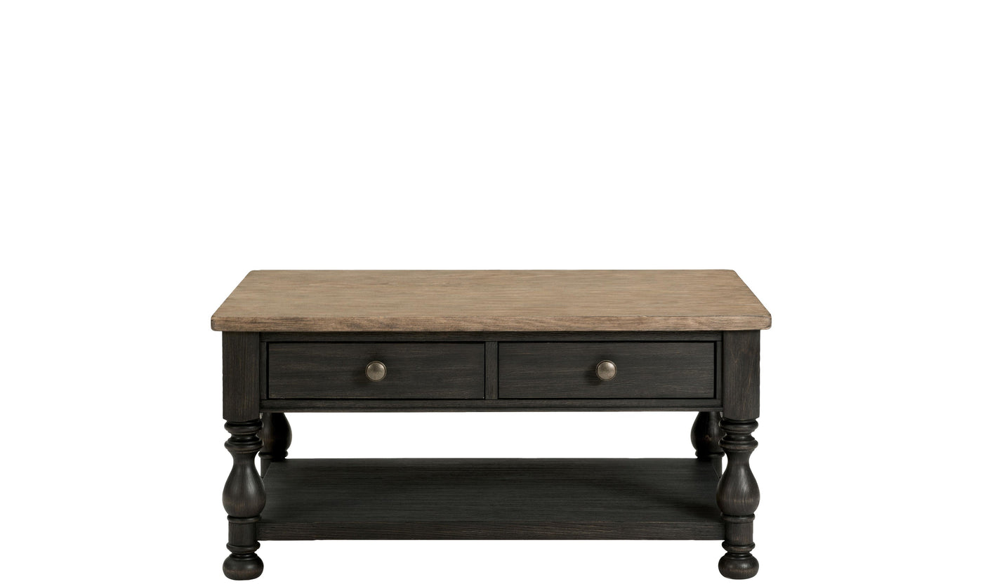 Barrington Two Tone Rectangle Cocktail Table-Coffee Tables-Leahyco