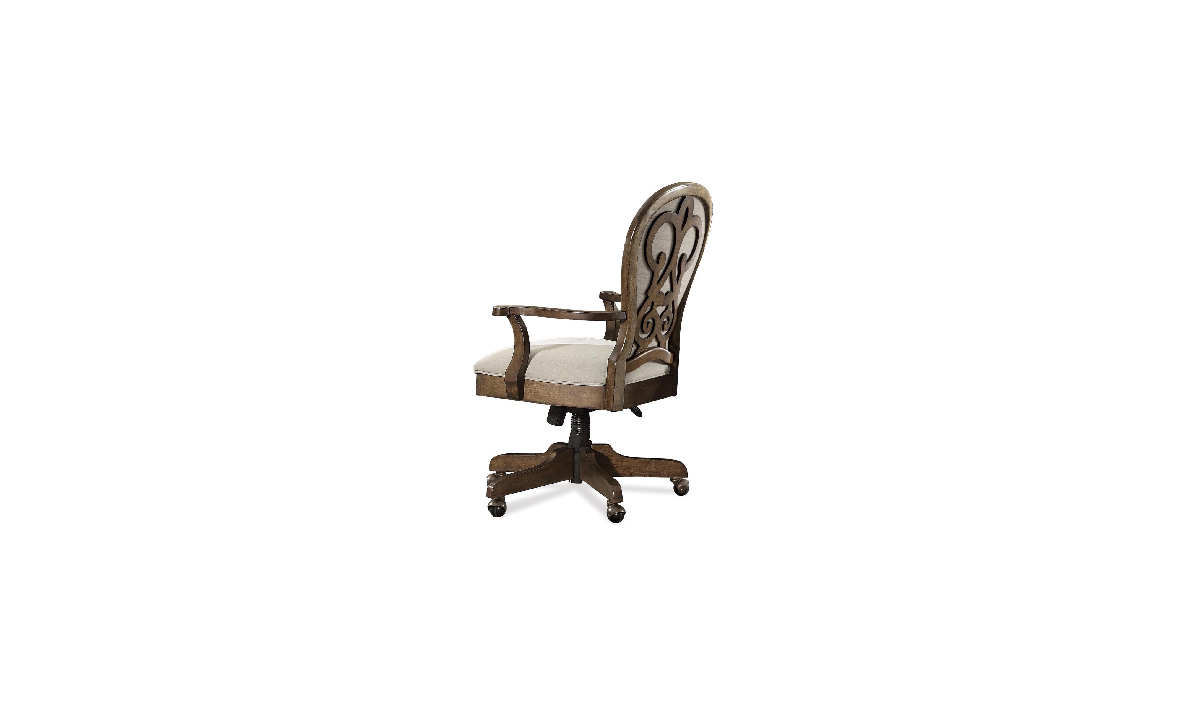 Belmeade Scrol Back Uph Desk Chair-Desk Chairs-Leahyco