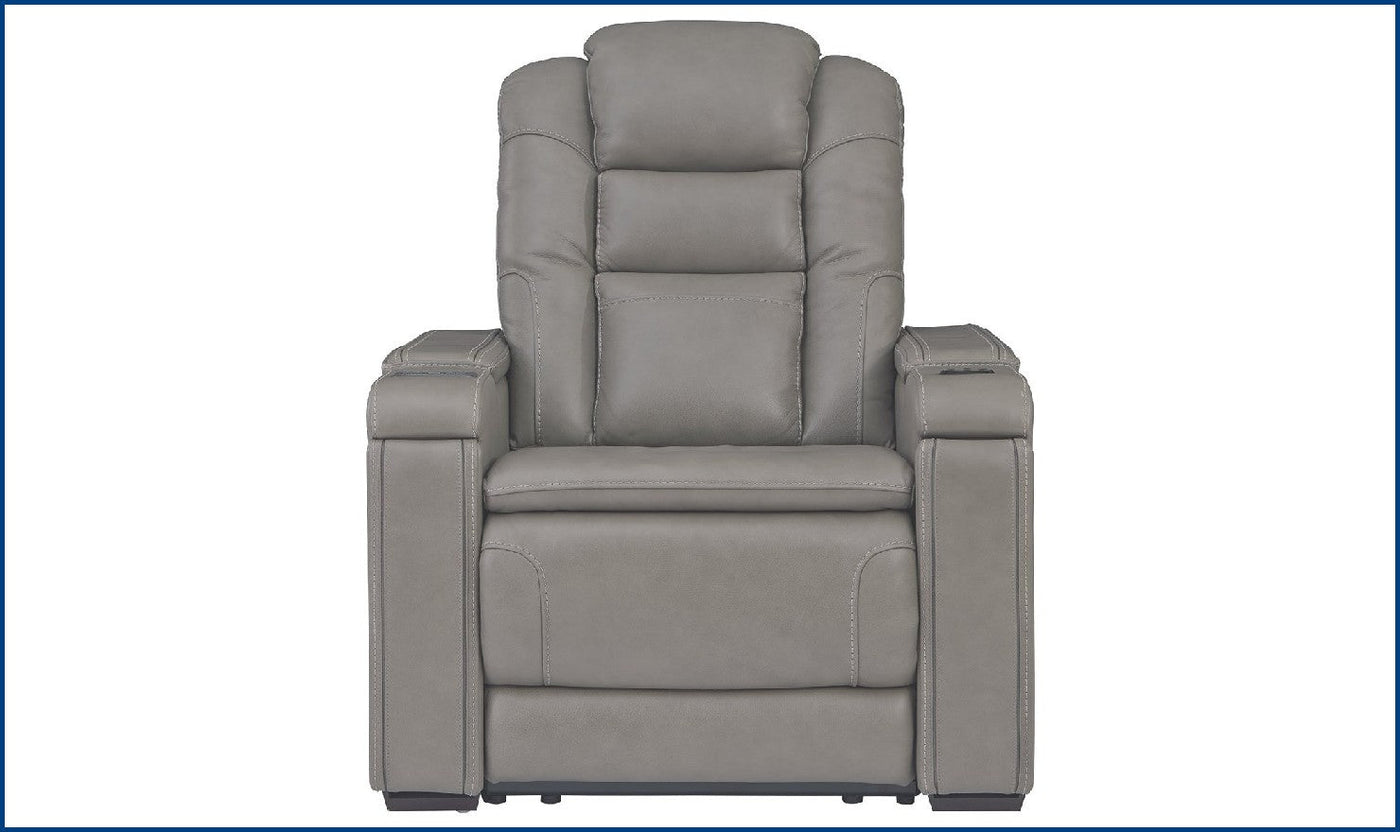 Boerna Power-Reclining Chair with Adjustable Headrest-Recliner Chairs-Leahyco