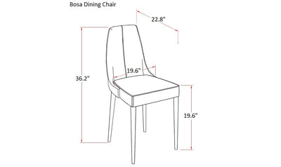 Bosa Dining Chair-Dining Side Chairs-Leahyco