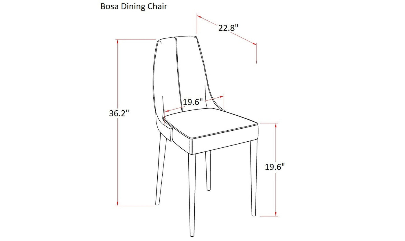 Bosa Dining Chair-Dining Side Chairs-Leahyco