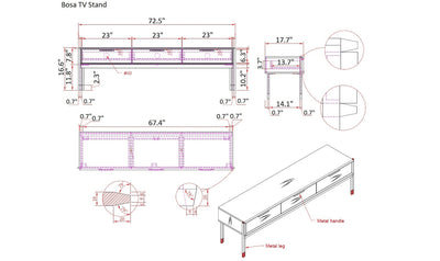 Bosa TV Stand-Tv Stands-Leahyco