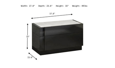 Braga Nightstand-Nightstands-Leahyco