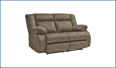 Burkner Reclining Power Loveseats-Loveseats-Leahyco