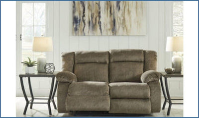 Burkner Reclining Power Loveseats-Loveseats-Leahyco