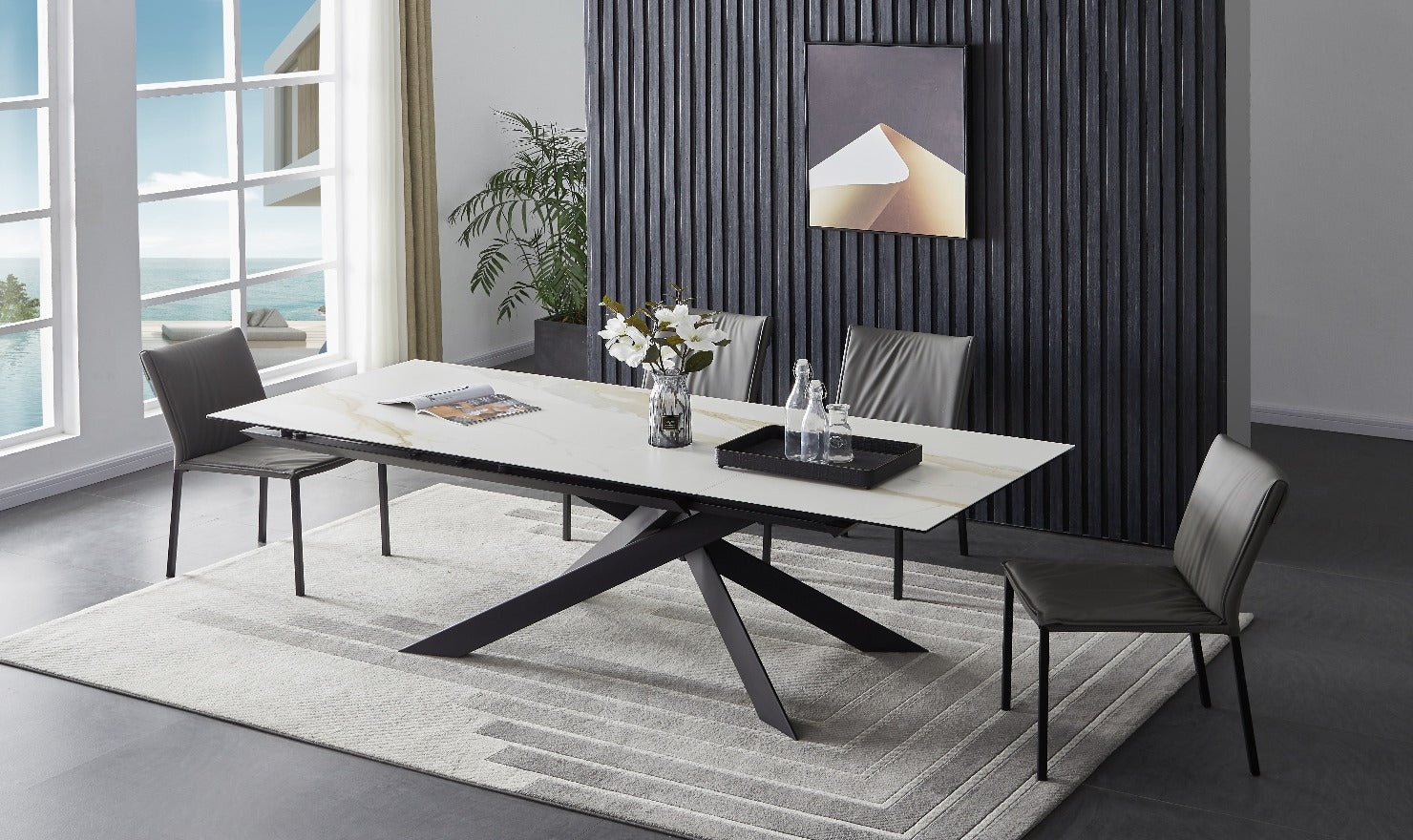 Calcutta Extendable Dining Table-Dining Tables-Leahyco