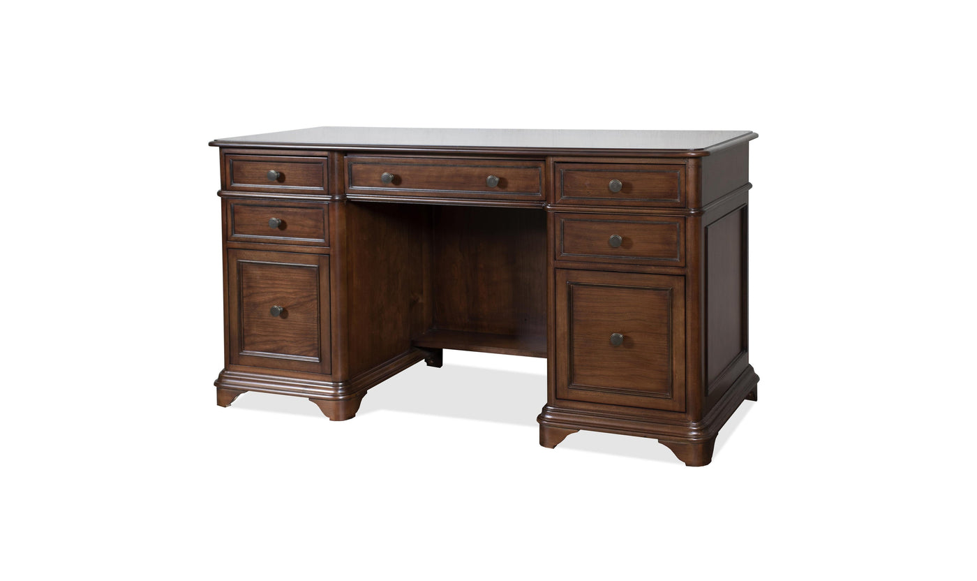 Campbell Dbl-pedestal Desk-Desks-Leahyco