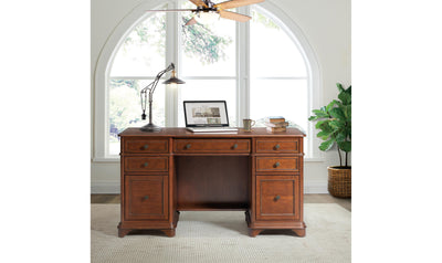 Campbell Dbl-pedestal Desk-Desks-Leahyco