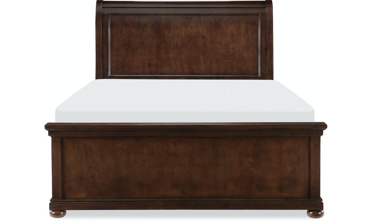 Canterbury Complete Sleigh Bed, Queen-Beds-Leahyco