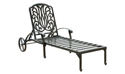 Capri Outdoor Chaise Lounge - Brown by homestyles-Patio-Leahyco