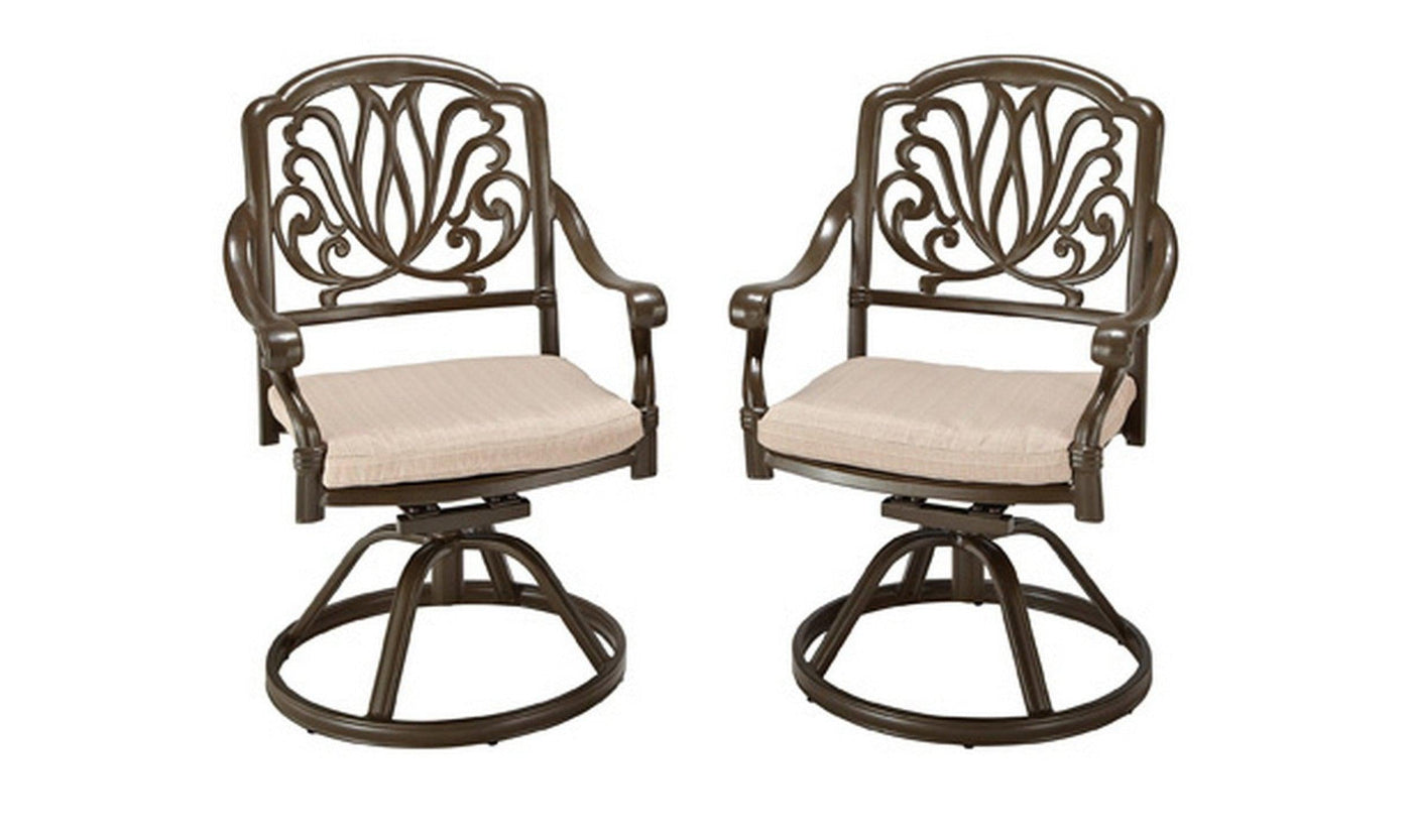 Capri Outdoor Swivel Rocking Chair by homestyles-Taupe-Patio-Leahyco