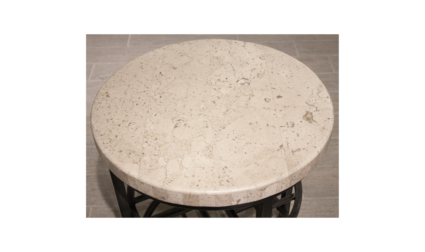 Capri Round End Table-End Tables-Leahyco