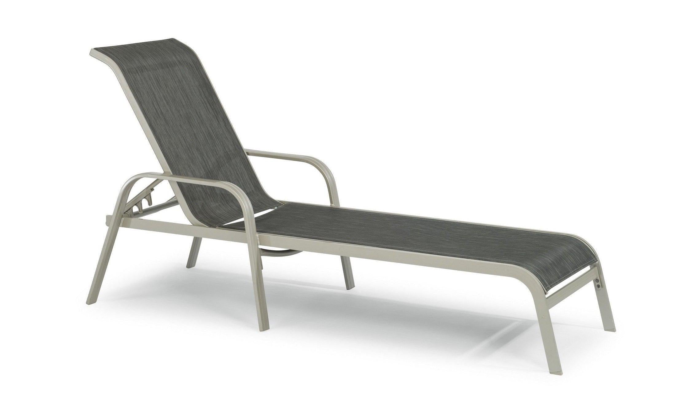 Captiva Outdoor Chaise Lounge -Gray by homestyles-Patio-Leahyco