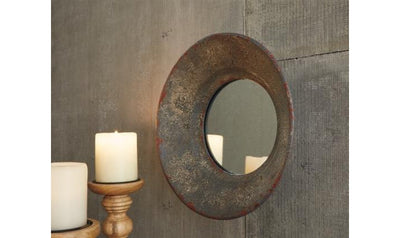 Carine Gray Accent Mirror-Mirrors-Leahyco