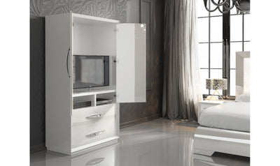 Carmen White Wardrobe-Wardrobes-Leahyco