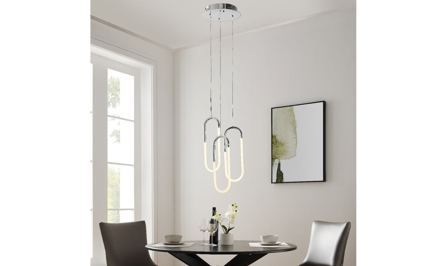 Averi LED Three Clips Chandelier 