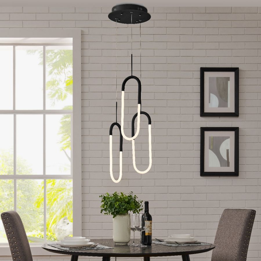 Averi LED Three Clips Chandelier 