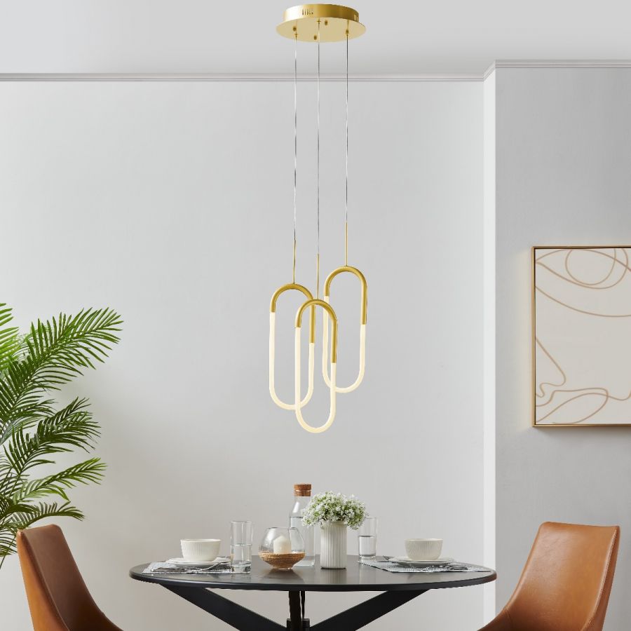 Averi LED Three Clips Chandelier 