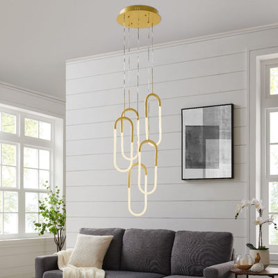 Averi LED Five Clips Chandelier